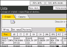 Ilustración de la pantalla panel de mandos