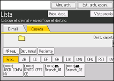 Ilustración de la pantalla panel de mandos