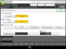 Ilustración de la pantalla panel de mandos