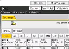 Ilustración de la pantalla panel de mandos