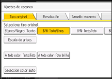 Ilustración de la pantalla panel de mandos