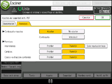 Ilustración de la pantalla panel de mandos