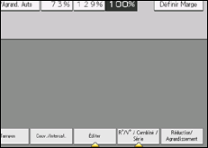 Illustration de l'écran du panneau de commande