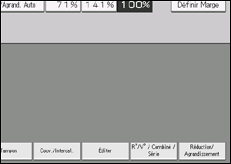 Illustration de l'écran du panneau de commande