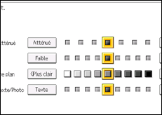 Illustration de l'écran du panneau de commande