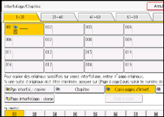 Illustration de l'écran du panneau de commande