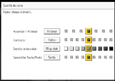 Illustration de l'écran du panneau de commande