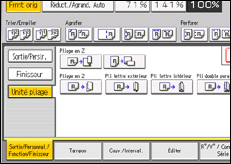 Illustration de l'écran du panneau de commande