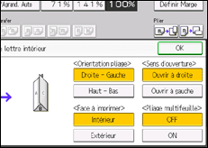 Illustration de l'écran du panneau de commande