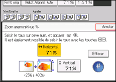 Illustration de l'écran du panneau de commande