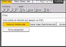 Illustration de l'écran du panneau de commande