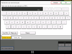 Illustration de l'écran du panneau de commande