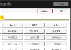 Illustration de l'écran du panneau de commande