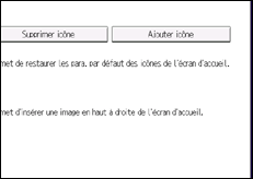 Illustration de l'écran du panneau de commande