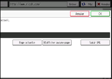 Illustration de l'écran du panneau de commande