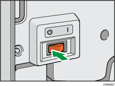 Illustration de l'interrupteur à courant alternatif.