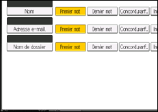 Illustration de l'écran du panneau de commande