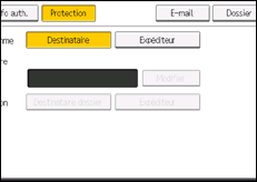 Illustration de l'écran du panneau de commande