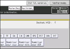 Illustration de l'écran du panneau de commande
