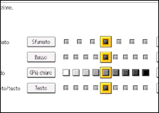 Illustrazione della schermata sul pannello di controllo