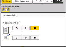 Illustrazione della schermata sul pannello di controllo