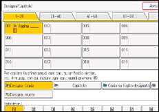 Illustrazione della schermata sul pannello di controllo