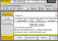 Illustrazione della schermata sul pannello di controllo