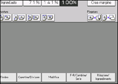 Illustrazione della schermata sul pannello di controllo