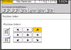 Illustrazione della schermata sul pannello di controllo