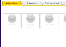 Illustrazione della schermata sul pannello di controllo