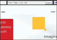 Illustrazione della schermata sul pannello di controllo