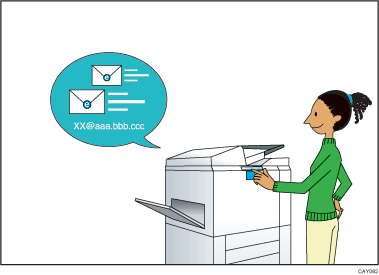Illustrazione registrazione di destinazioni