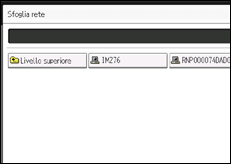 Illustrazione della schermata sul pannello di controllo