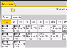 Illustrazione della schermata sul pannello di controllo