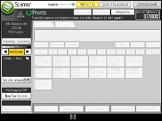 Illustrazione della schermata sul pannello di controllo