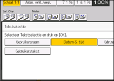 Schermafbeelding bedieningspaneel