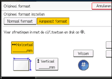Schermafbeelding bedieningspaneel
