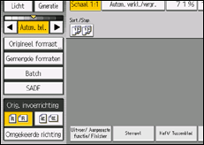Schermafbeelding bedieningspaneel