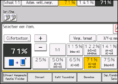 Schermafbeelding bedieningspaneel