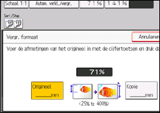 Schermafbeelding bedieningspaneel