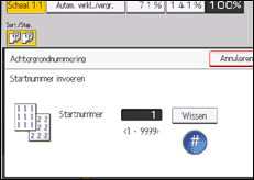 Schermafbeelding bedieningspaneel