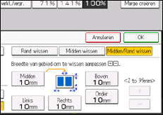 Schermafbeelding bedieningspaneel