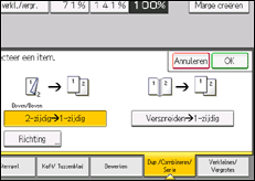 Schermafbeelding bedieningspaneel