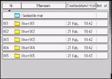 Schermafbeelding bedieningspaneel
