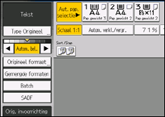 Schermafbeelding bedieningspaneel