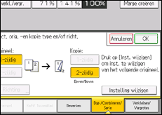 Schermafbeelding bedieningspaneel