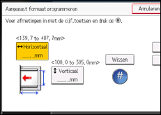 Schermafbeelding bedieningspaneel
