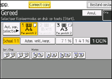 Schermafbeelding bedieningspaneel