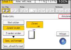 Schermafbeelding bedieningspaneel