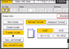 Schermafbeelding bedieningspaneel